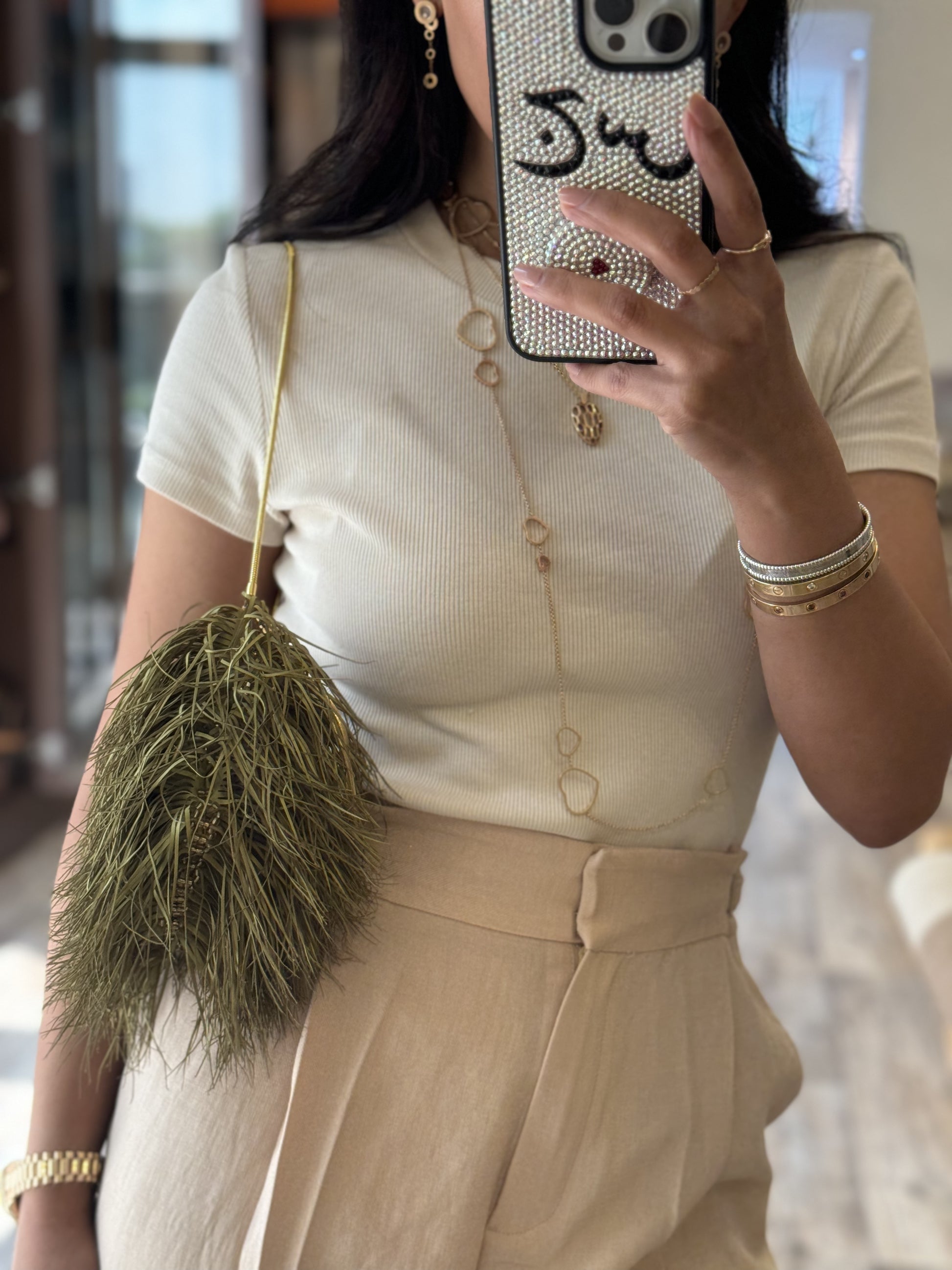 Vanina feather bag hotsell