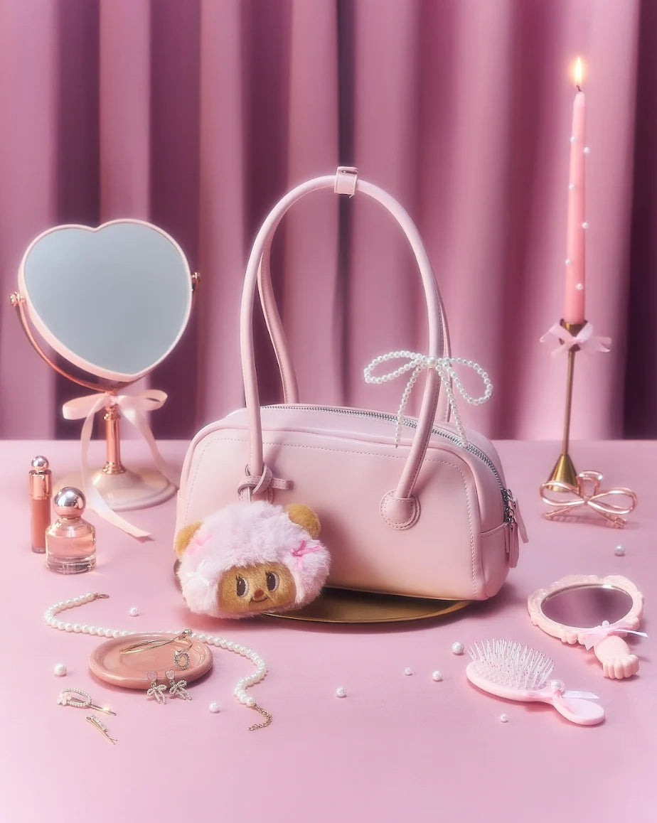 BUTTERBEAR Pink-Haired Princess Coin Purse Bag Charm